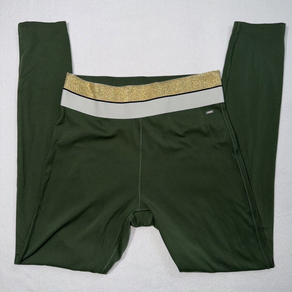 Victoria Secret Pink Active Leggings Green Size M